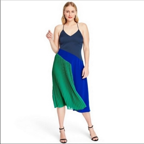 Gorgeous cocktail dress! Blue/green! SZ8. Sexy! - Picture 5 of 5